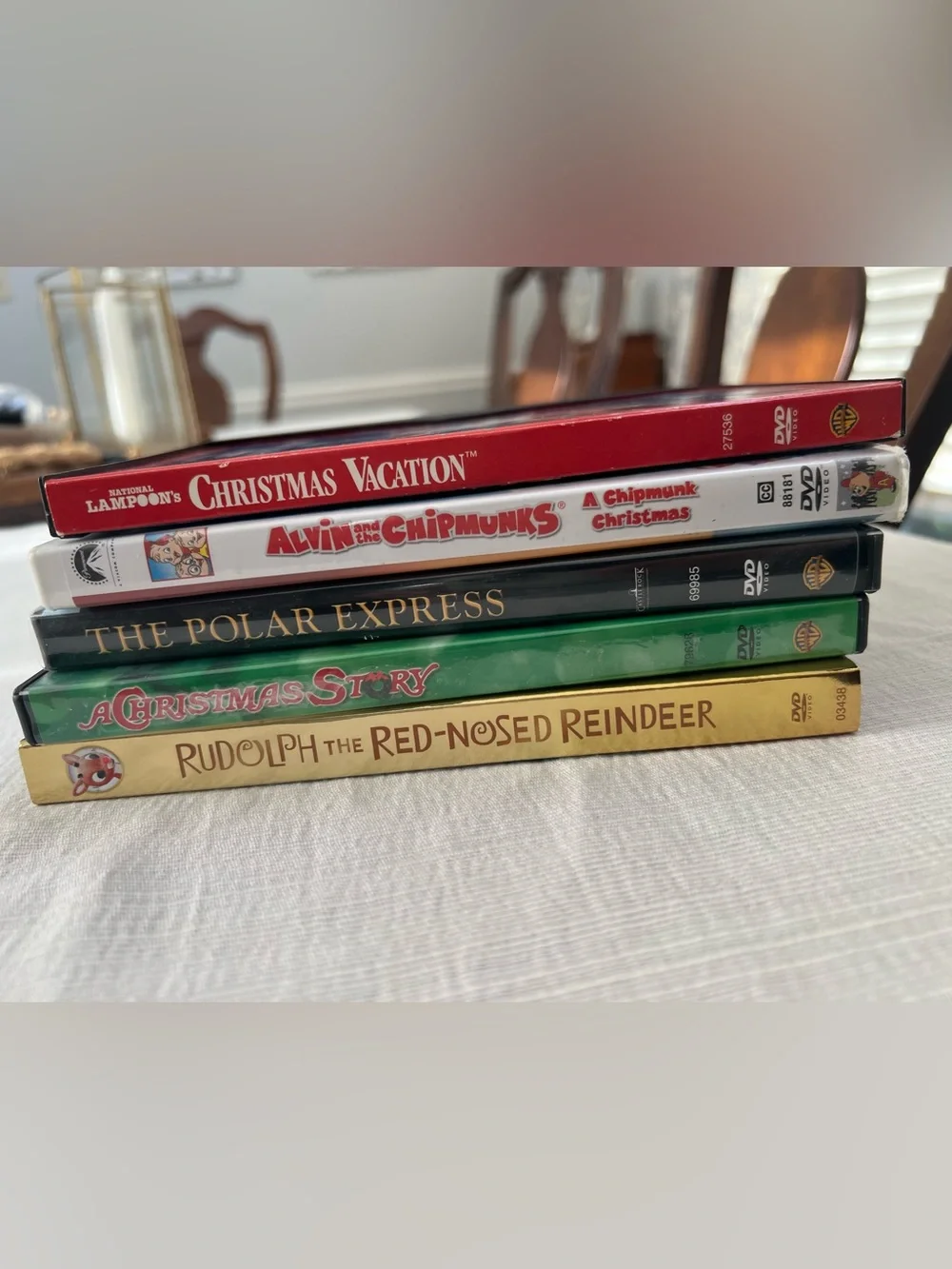 Classic Holiday DVDs - Rudolph, A Christmas Story, Christmas Vacation, Polar exp